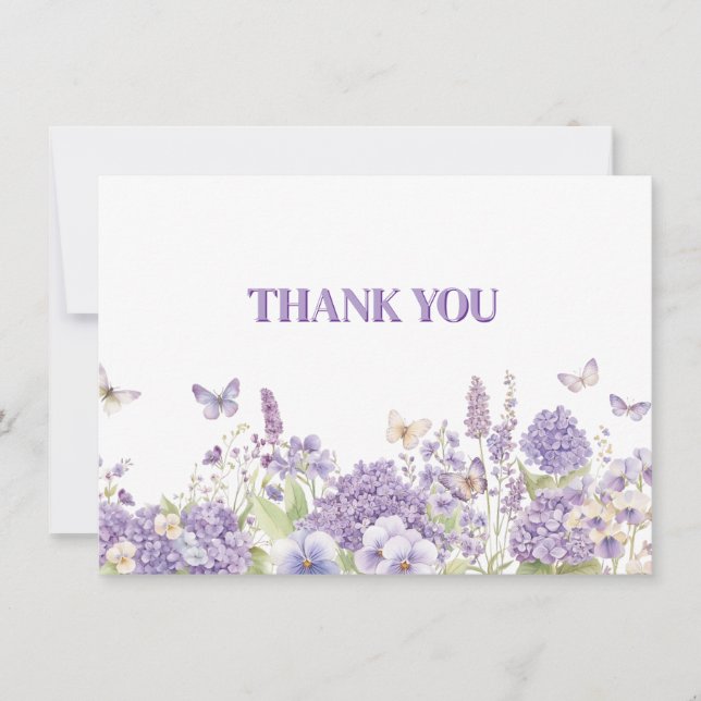 Thank You Flat Note Card (Front)
