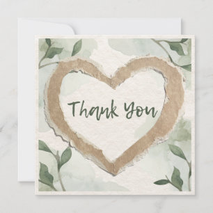 Thank You Flat Notecard Square