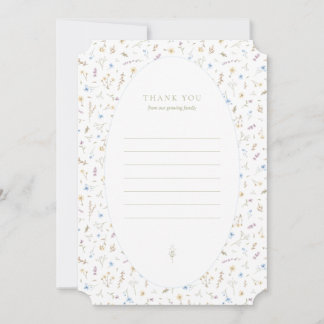 Thank you flat - storybook blue card