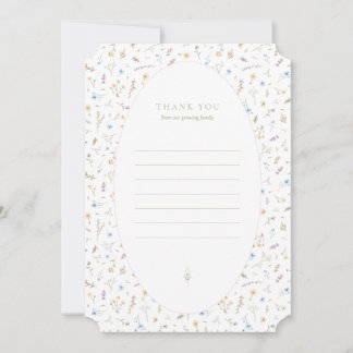 Thank you flat - storybook pink card