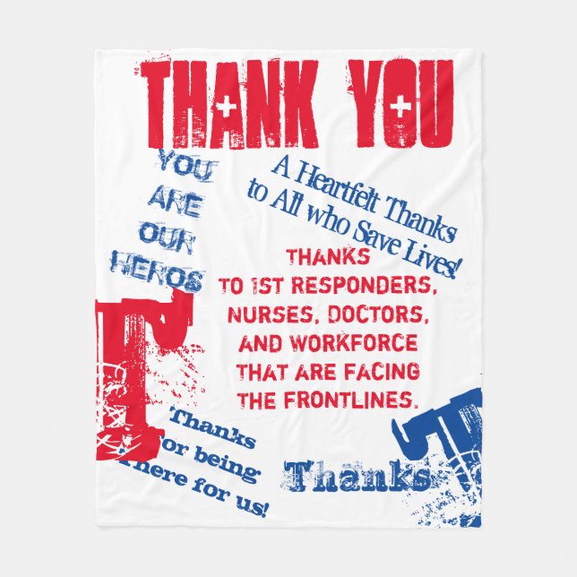 THANK YOU FLEECE BLANKET (Front)