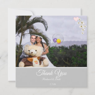 Thank You Floral Bride & Groom Thank You Wedding