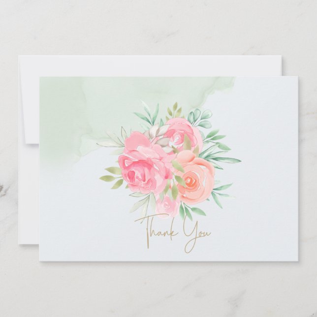 Thank You Floral Card (Front)