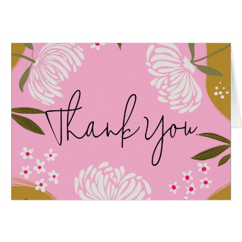 Thank You Floral Card | Elegant Flower Thank You