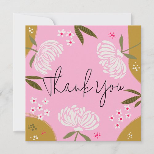 Thank You Floral Card | Elegant Flower Thank You