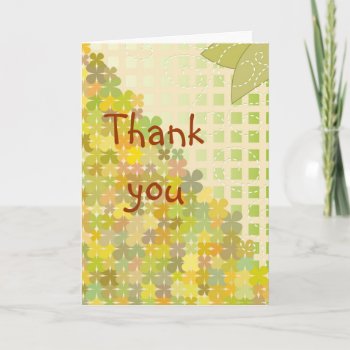 "thank You" - Floral Design Thank You Card by karanta at Zazzle