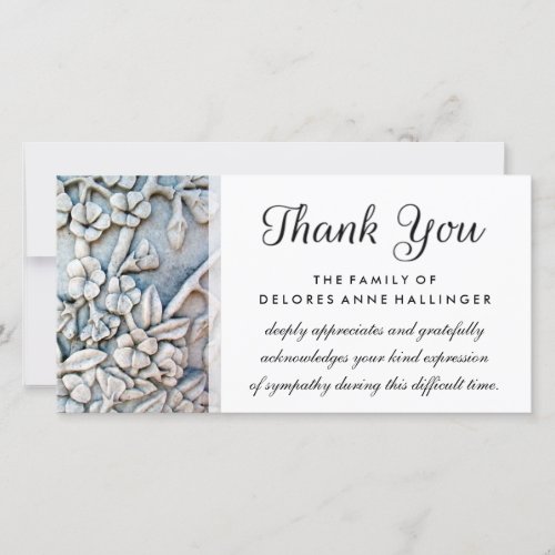 Thank You Floral Simplicity Sympathy Card