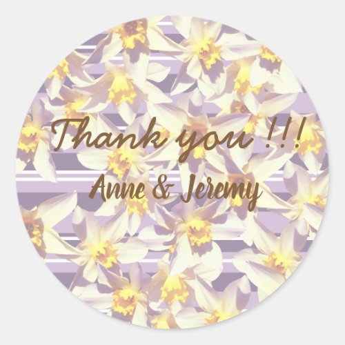 Thank you floral Sticker