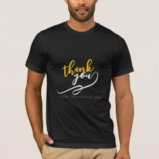 Thank You Floral Typography T-Shirt