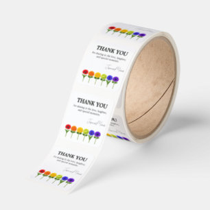 🌈Thank You Flourish Together Square Sticker