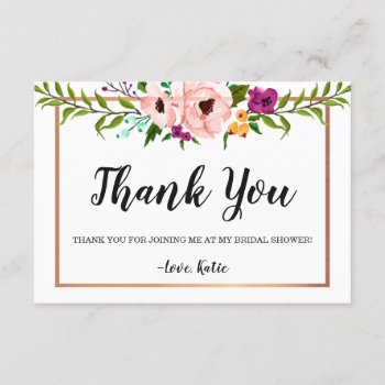 Thank You - Flower Crown Invitation by Vineyard at Zazzle