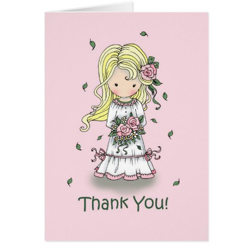 Lovely 30 Thank You Card Flower Girl