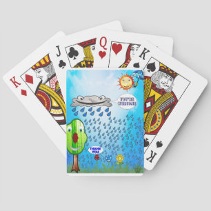 Thank You Flower Poker Cards