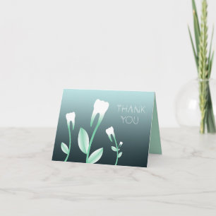 THANK YOU flowering teeth Card