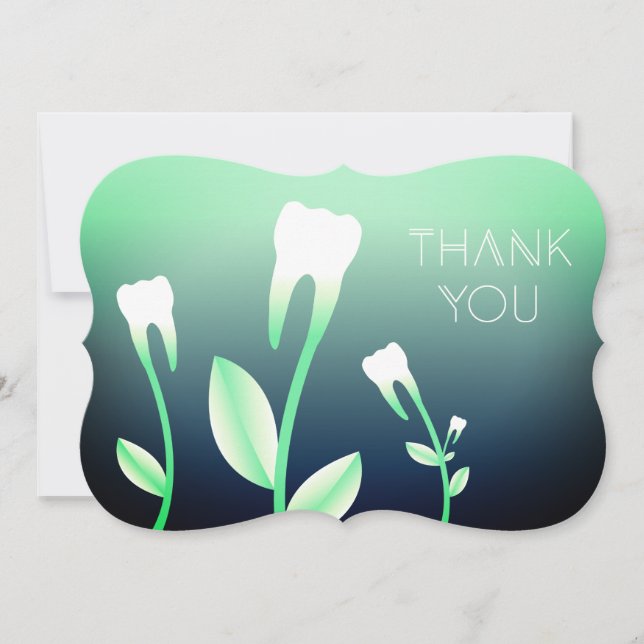 THANK YOU flowering teeth Card (Front)