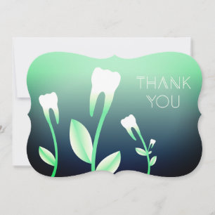 THANK YOU flowering teeth Card