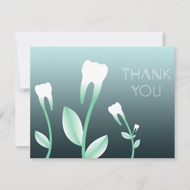 THANK YOU flowering teeth Card (Front)