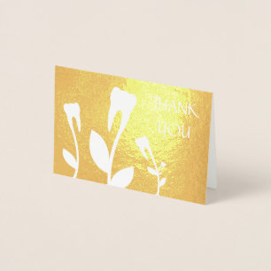 THANK YOU flowering teeth Foil Card