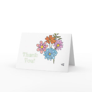 Thank You Flowers 1 Card