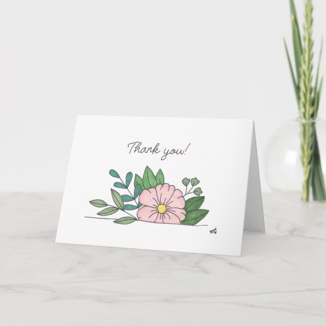 Thank You Flowers 7 Card (Front)