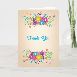Thank You Flowers and Butterflies