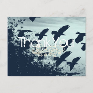 Thank You- Flying Birds - Postcard