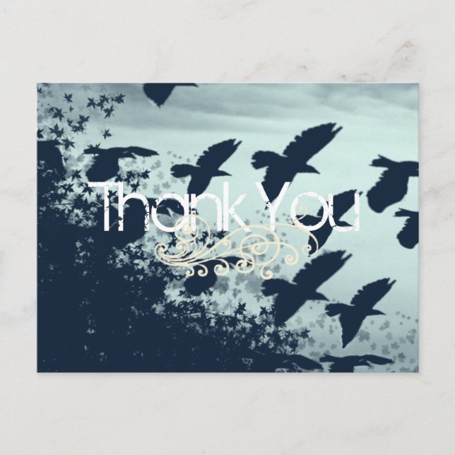 Thank You- Flying Birds - Postcard (Front)