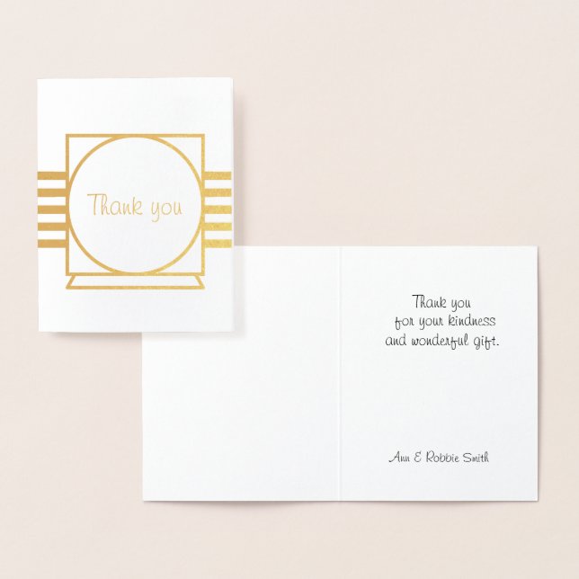 Thank you Foil Card (Display)