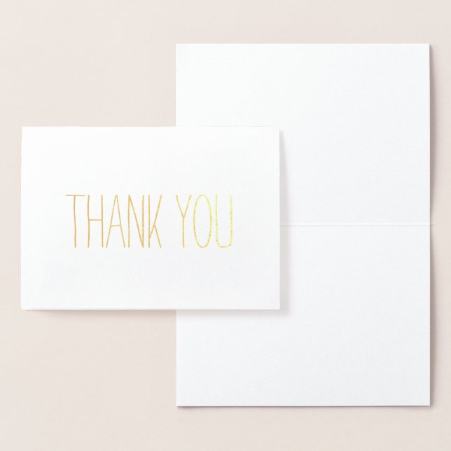 Thank You Foil Card (Display)