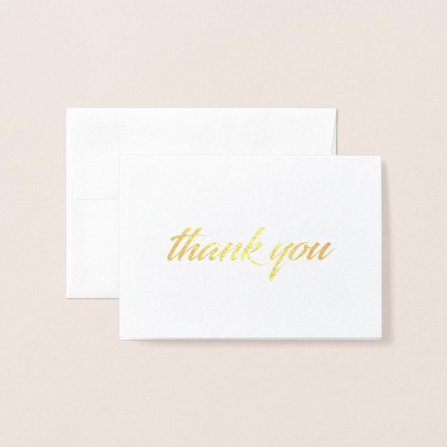 Thank You Foil Card (Front With Envelope)