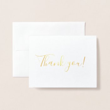 Thank You Foil Card by peacefuldreams at Zazzle