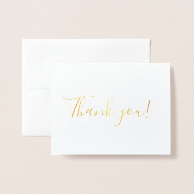 Thank you foil card (Front With Envelope)