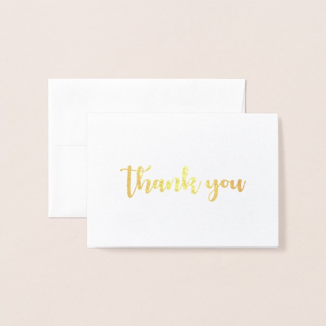 Thank You Foil Card (Front With Envelope)