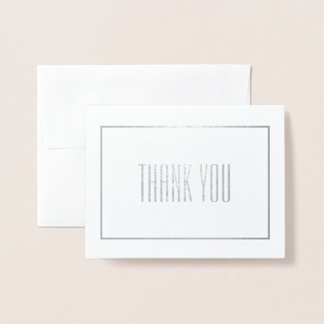 Thank You Foil Card (Front With Envelope)