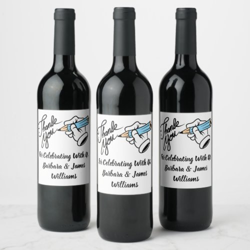 Thank You Food and Beverage Label Set