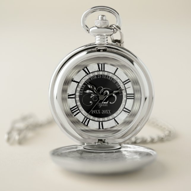 Thank You For 25 Years Pocket Watch (Inside)