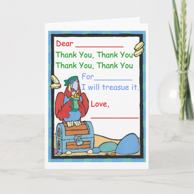 Thank You For (A gift) Card (Front)