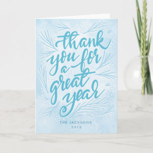 Thank You for A great Year modern Holiday