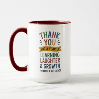 Thank You for a Year of Learning Mug