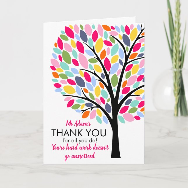 Thank you for all that you do.  card (Front)