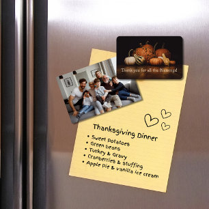 Thank You For All The Blessings Fall Harvest Magnet