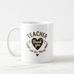 Thank You for All You Do Personalized Coffee Mug