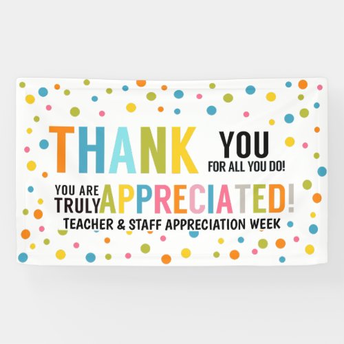 Thank you for all you do staff and teacher  Banner