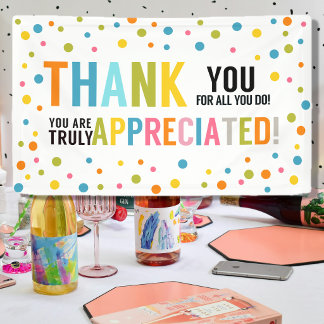 Thank You for All You Do Staff and Teacher Banner 