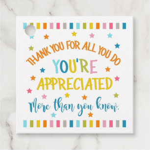 Thank you for all you do, you're appreciated more favor tags
