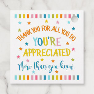Thank you for all you do, you're appreciated more favor tags