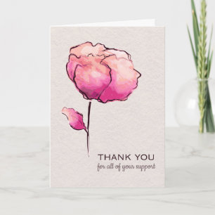 Thank You for All Your Support Card