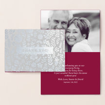 Thank You for Attending Anniversary Party Cards