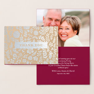 Thank You for Attending Anniversary Party Cards