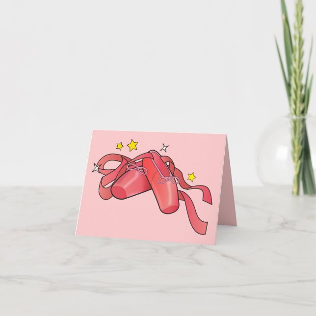 Thank you for Attending my Dance Recital Shoes Card (Front)